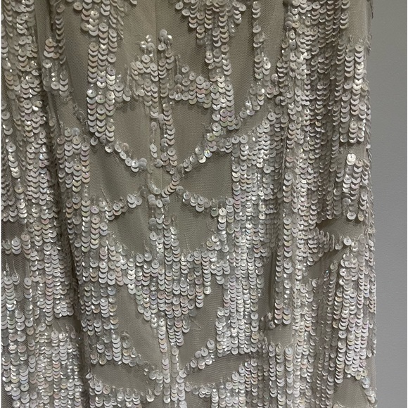 Beautiful Adrianna Papell white sequin dress! NEVER WORN. tags still attached. - Picture 4 of 10